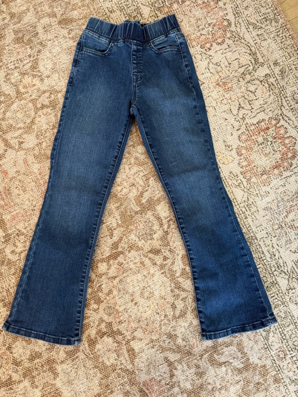 Cat & Jack Dark Blue Girls' 8 Slim Stretch Flare Jeans